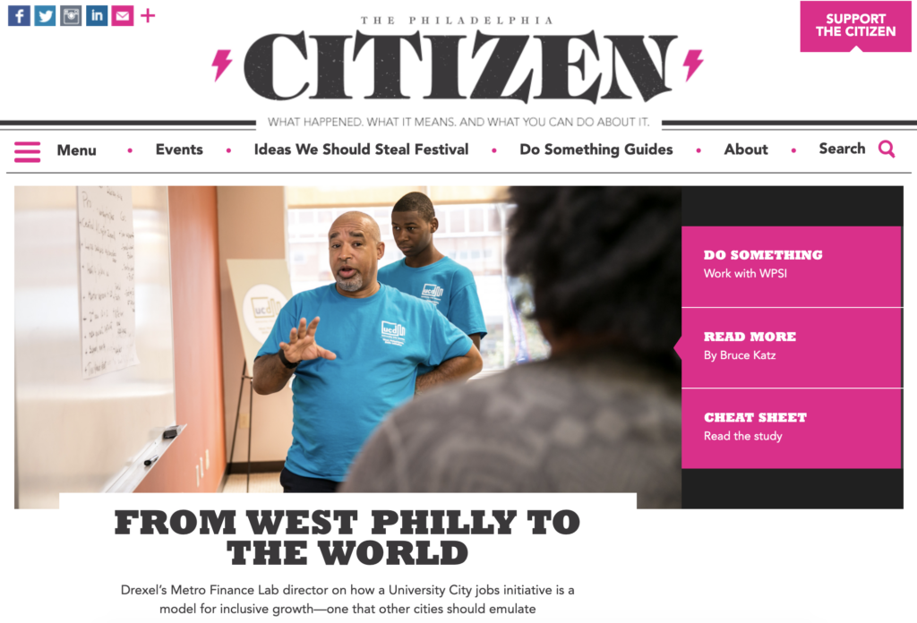 The West Philadelphia Skills Initiative (WPSI) | From West Philly to the World