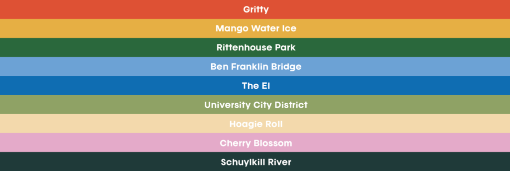 Skills Initiative rebrand color palette breakdown graphic