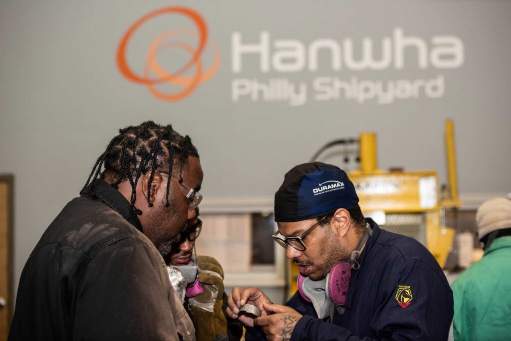 Hanwha Philly Shipyard Skills Initiative training