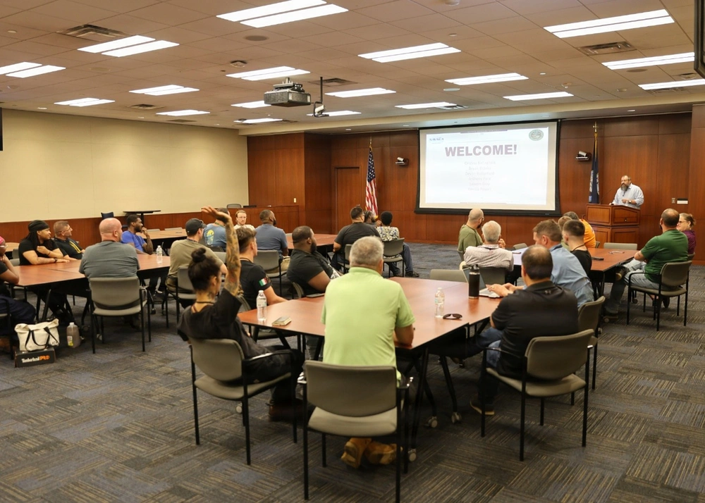 Skills Initiative NAVSEA cohort participants in a classroom learning.